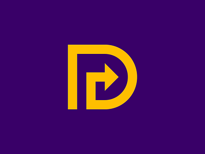 Direction Letter D Logo arrow brand branding design flat identity letter logo map mapping maps modern monogram way