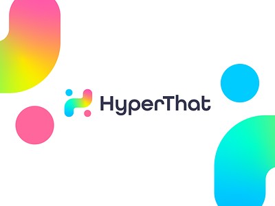 HyperThat | Letter H + User Logo airbnb app brand branding colorful design flat h letter logo moderno monogram uber user