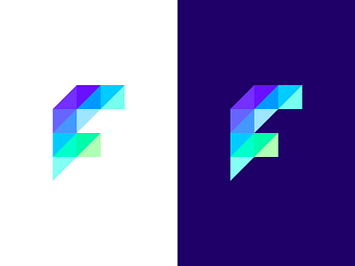 F Logo abstract brand branding design f flat identity letter logo modern monogram