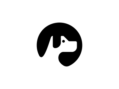 Dog Logo animal brand branding design dog flat identity logo mascot negative space pet vector
