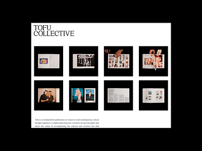 Tofu Collective® — 2 / 4 ecommerce layout magazine web website