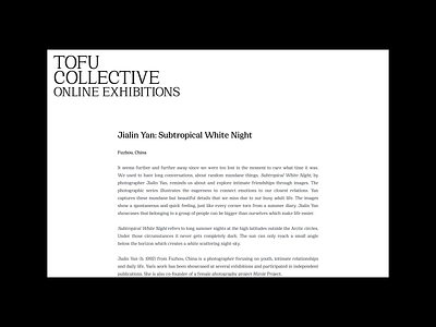 Tofu Collective® — 3 / 4 ecommerce layout magazine web website
