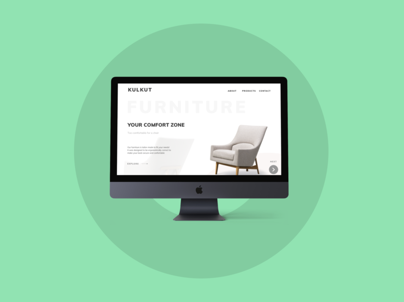 KulKut Furniture chair website furniture furniture landing furniture store furniture website landing page landingpage sofa website ux design