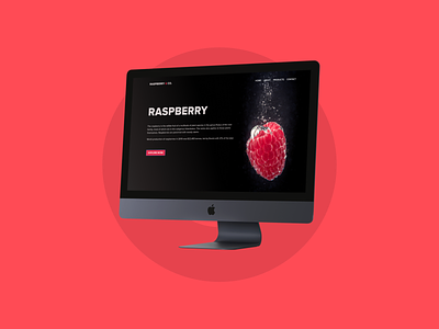Raspberry and Co. landing landing page landing page design raspberry user interface website website design