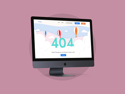 404 Error Page - Holistay 404 404 design 404 error 404 illustration 404 page design flat illustration ui ux