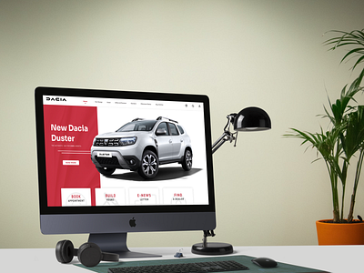 Dacia Concept Website car car dealer car website dacia dealer flat flat design website website design