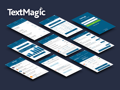 TextMagic redesign sektch textmagic ui ux