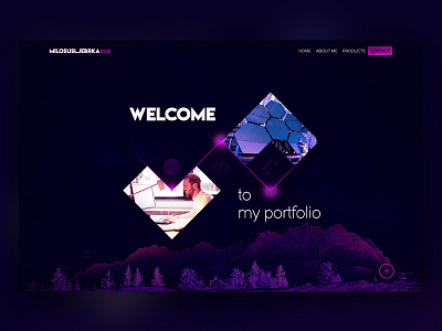 Portfolio Design adobe awesome design home layout me portfolio professional purple ui ux web