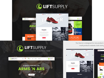 LiftSupply - Creative Single Product WooCommerce WordPress theme