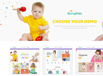 BerryKid - Baby Store WooCommerce WordPress Theme - Themelexus baby store baby store wordpress theme baby woocommerce wordpress theme berrykid themeforest themelexus