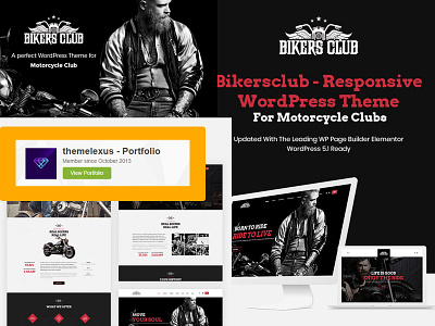 Bikersclub - Motorcycle Responsive WordPress Theme - Themelexus