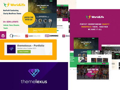 Worldlife - Nonprofit & Charity WordPress theme Themelexus