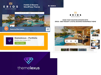 Resort & Hotel WordPress Theme | Erios Themelexus erios hotel design wordpress hotel wordpress theme resort wordpress theme themelexus themelexus themeforest wordpress theme