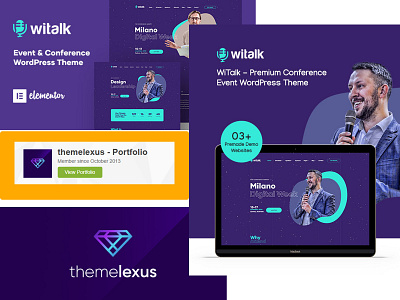 WiTalk - Event & Conference WordPress Theme Themelexus