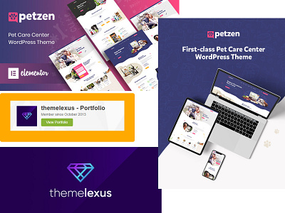 Petzen - Pet Care Center WordPress Theme Themelexus pet care service theme pet care wordpress theme pet theme wordpress petzen themelexus themelexus themeforest