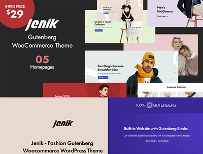 Jenik Gutenberg Fashion WooCommerce Theme gutenberg fashion jenik themelexus woocommerce theme
