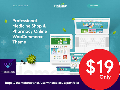 Medilazar - Pharmacy WooCommerce WordPress Theme - Themelexus