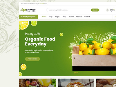 Food Store WooCommerce WordPress Theme Themelexus