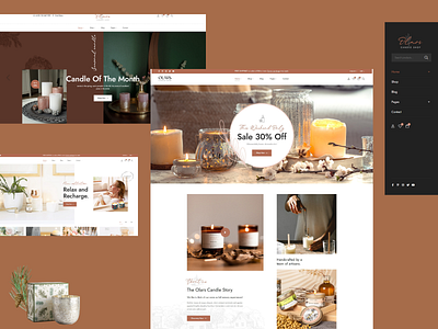 Homepage for Handmade Website - Olars - Handmade WordPress Theme