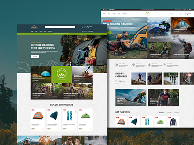 Camptree Outdoor WooCommerce WordPress Theme adventure camping outdoor outdoor wordpress theme tent theme ui ux website wordpress