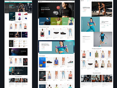 Homepage for Sport Shop - Sport Shop WP Theme business clothes design ecommerce online shop sport theme themelexus ui ux website wordpress