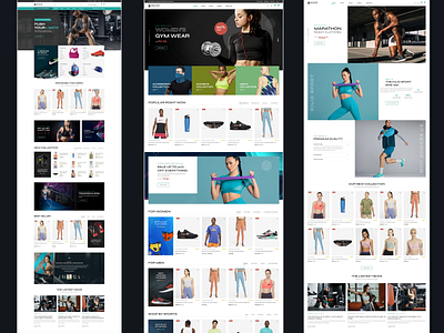 Homepage for Sport Shop - Sport Shop WP Theme