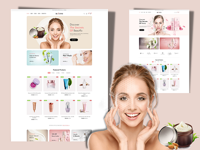 Homepage for Cosmetic Website - Beautifo Make Up Store WP Theme