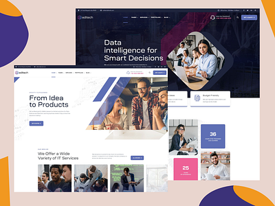 Homepage for Corporate Company Business - Corporate WP Theme agency business company corporate digital it solution theme ui uiux ux web design website wordpress wp