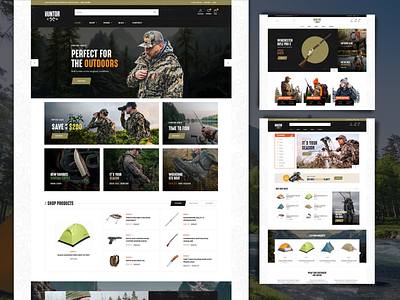 Homepage for Outdoor Activities - Huntor Outdoor WP Theme activities camping camping theme hunting huntor outdoor sport theme woocommerce wordpress wordpress theme wp theme