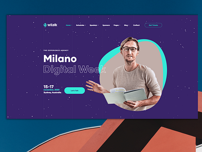Homepage for Event WordPress Theme - Conference WP Theme