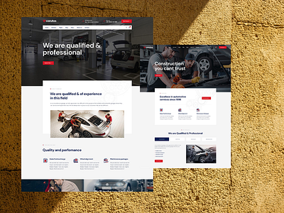 Auto Parts Homepage - Carutos WordPress Theme