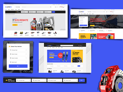 Landingpage for Auto Parts WordPress Theme - Themelexus auto parts autoparts branding business graphic design landingpage parts template theme ui website woocommerce