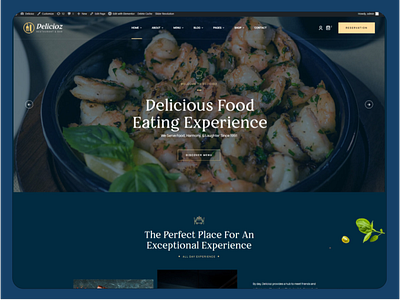 Landingpage for Restaurant WordPress Theme | Themelexus