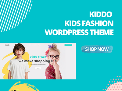 Landingpage for Kids Fashion Store in WordPress Website