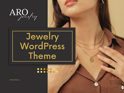 Elegant Landingpage for Jewelry Website - Aro WordPress Theme