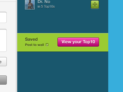 View your Top10 button checkbox top10 top10.co