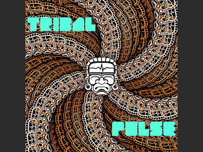 Tribal Pulse Logo Fractals fractal music vector