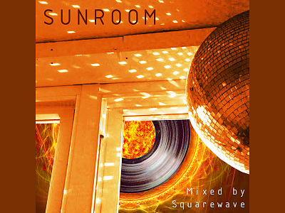 Squarewave Sunroom Mix cover mix music typography