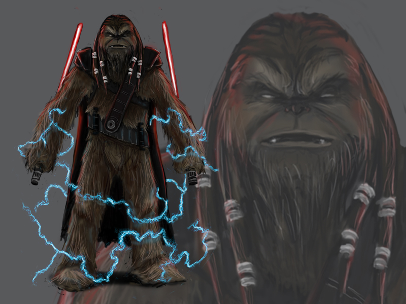 Character Design Sith Wookie.