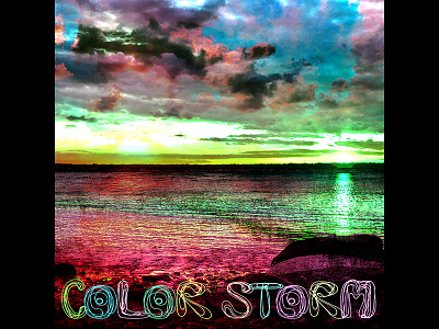 Color Storm Cover beach cover image manipulation music