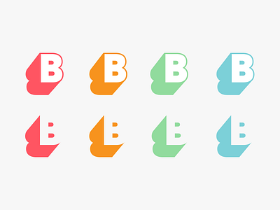 BB Monogram b brand logo marca monogram retro summer type typography