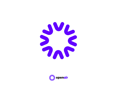 Open Air brand branding circle color design logo logotype marca programming