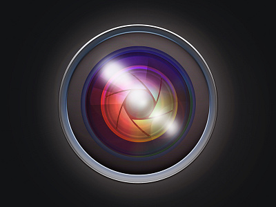 DailyUI 005: App Icon 005 app app icon camera dailyui icon lens lens flare vector