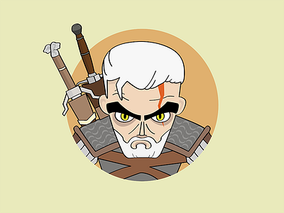 Geralt of Rivia character geralt geralt of rivia illustration witcher