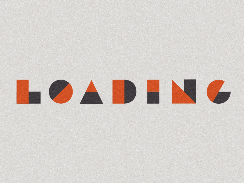 Loading Animation: Abstract Geometric Type abstract animated type geometric loading loading animation typography