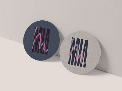Mia Cucina coasters branding coasters collateral design graphic design logo print restaurant