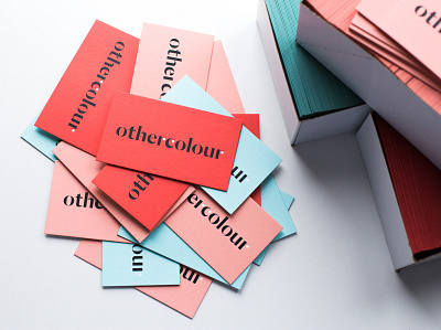 Othercolour Business Cards branding business cards collateral design graphic design letterpress logo print stationery