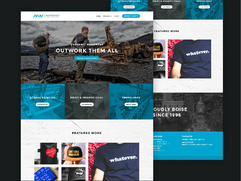 MadeWright Brand Solutions web ux ui design