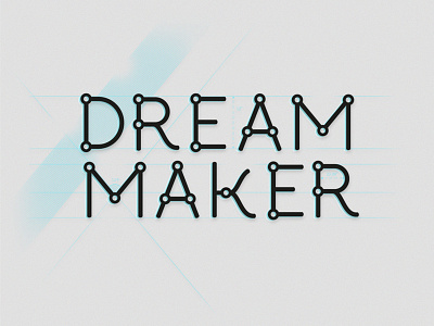 Dream Maker 02 dream lettering serif shading space stars titles type typography