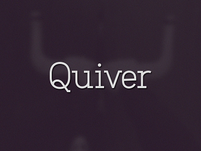 Quiver letters type type design typography wip